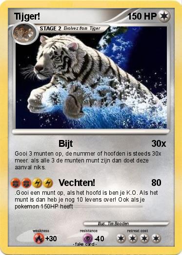 Pokemon Tijger!