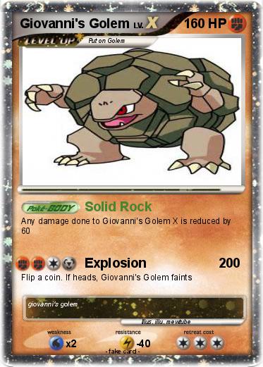 Pokemon Giovanni's Golem