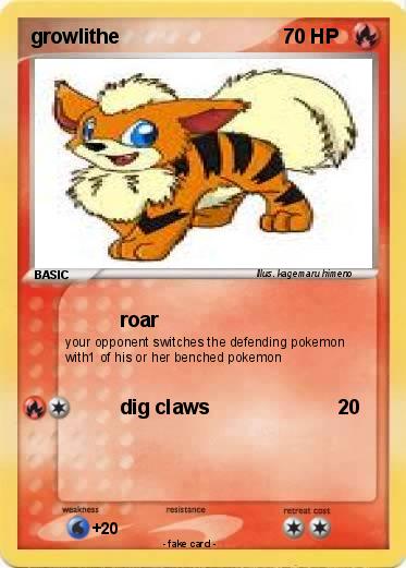 Pokemon growlithe