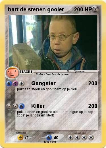 Pokemon bart de stenen gooier