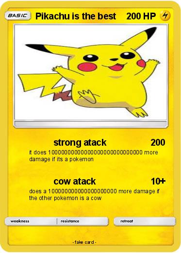 Pokemon Pikachu is the best