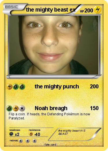 Pokemon the mighty beast ex