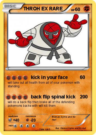 Pokemon THROH EX RARE