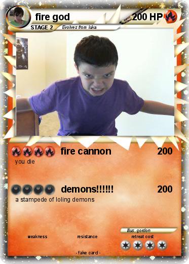 Pokemon fire god