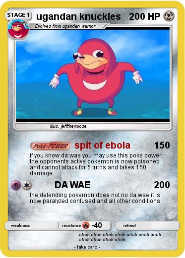 Pokemon ugandan knuckles