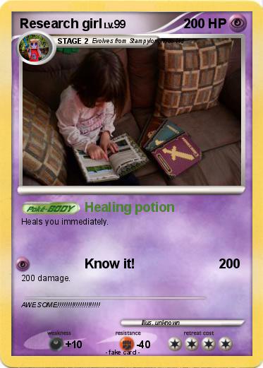 Pokemon Research girl