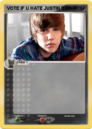 Pokemon VOTE IF U HATE JUSTIN BEIBER!!!!