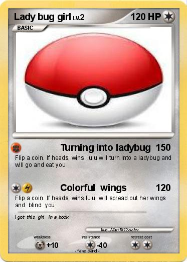 Pokemon Lady bug girl