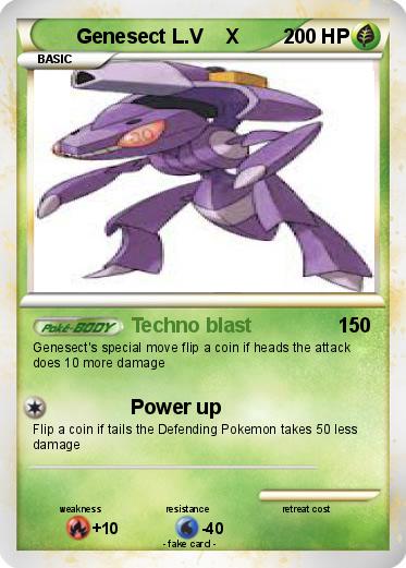 Pokemon Genesect L.V    X