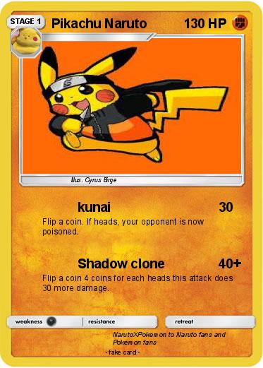 Pokemon Pikachu Naruto