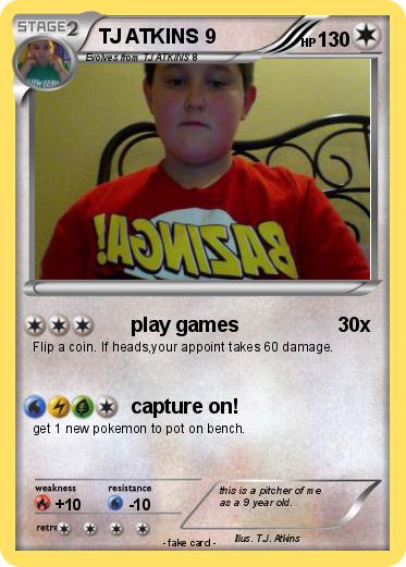 Pokemon TJ ATKINS 9