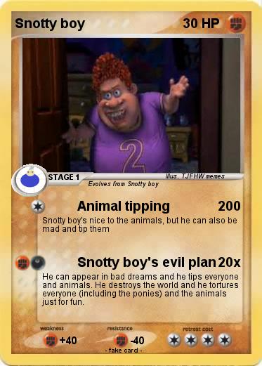 Pokemon Snotty boy