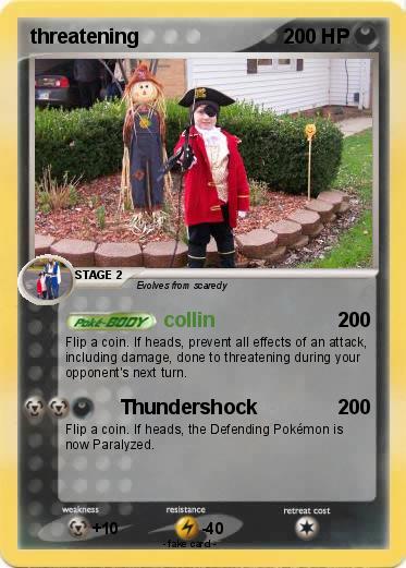 Pokemon threatening