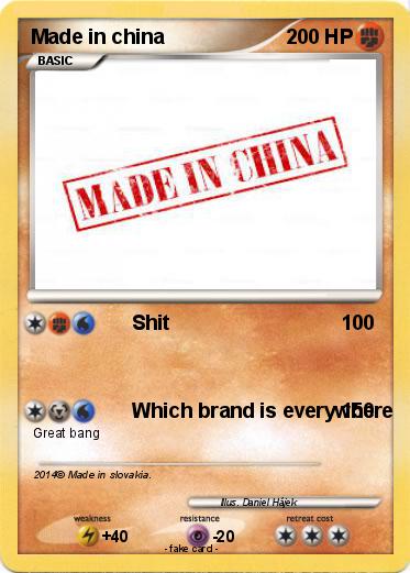 Pokemon Made in china