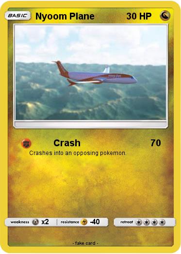 Pokemon Nyoom Plane