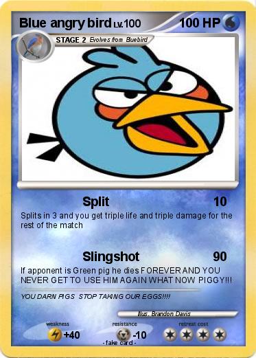 Pokemon Blue angry bird