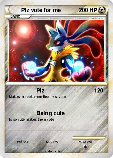 Pokemon Plz vote for me