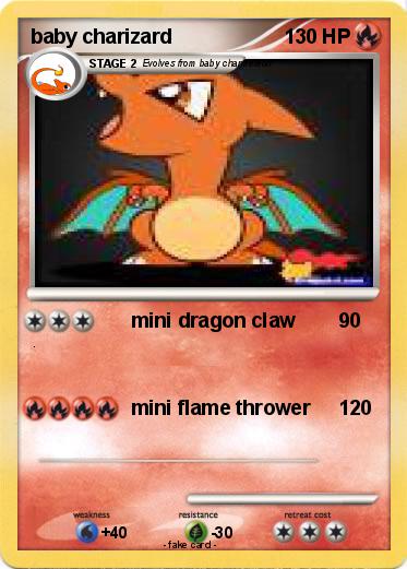 Pokemon baby charizard