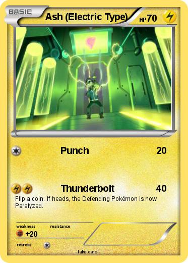 Pokemon Ash (Electric Type)