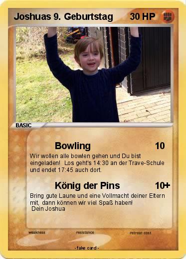Pokemon Joshuas 9. Geburtstag