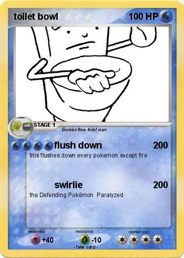 Pokemon toilet bowl