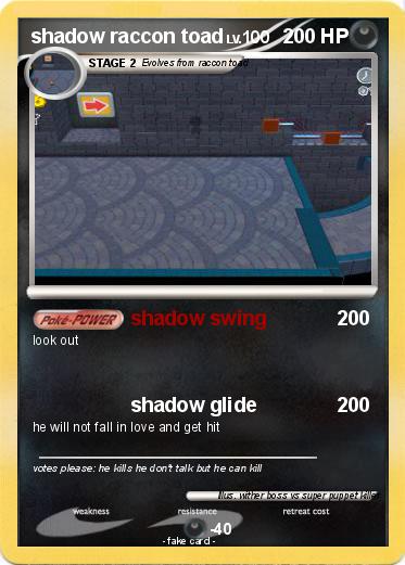 Pokemon shadow raccon toad