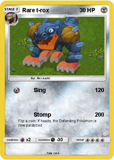 Pokemon Rare t-rox