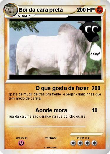 Pokemon Boi da cara preta