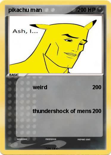 Pokemon pikachu man Pokemon pikachu man