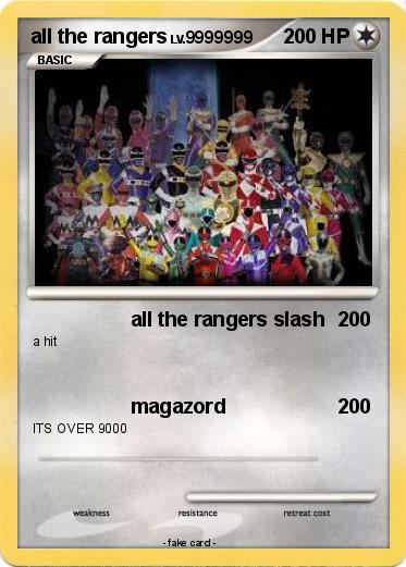 Pokemon all the rangers