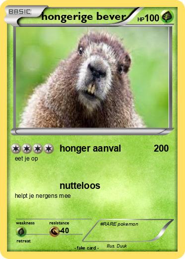Pokemon hongerige bever