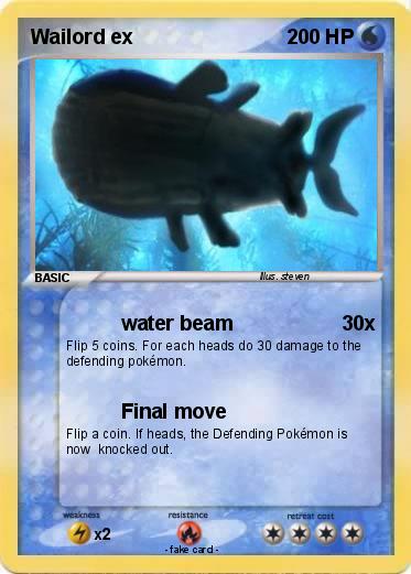 Pokemon Wailord ex