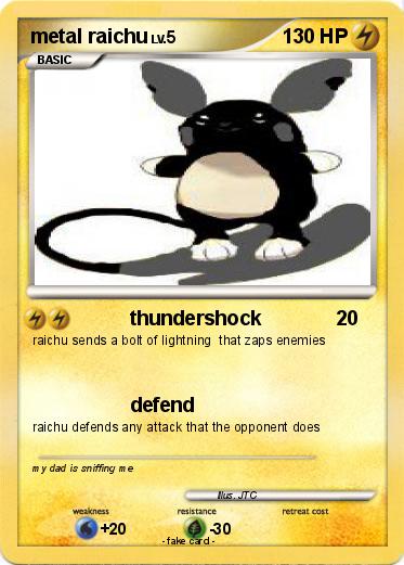 Pokemon metal raichu