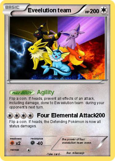 Pokemon Eveelution team