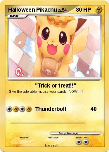 Pokemon Halloween Pikachu
