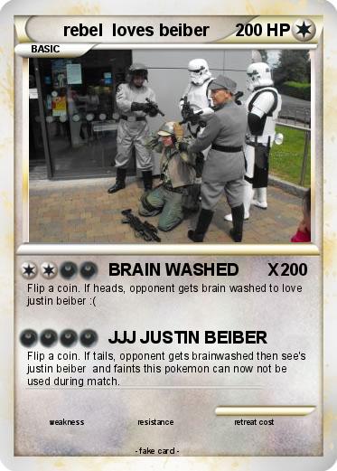 Pokemon rebel  loves beiber