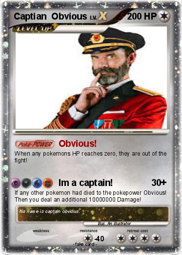 Pokemon Captian  Obvious