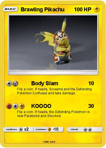 Pokemon Brawling Pikachu