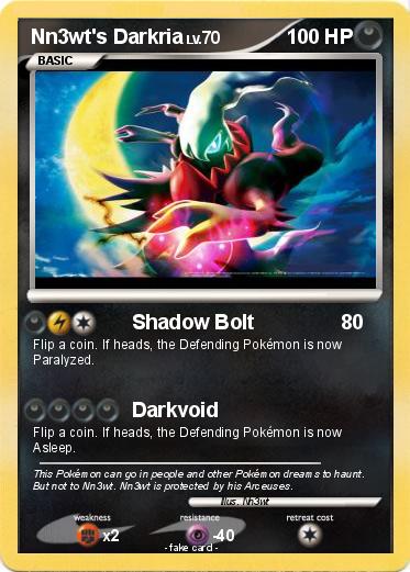 Pokemon Nn3wt's Darkria