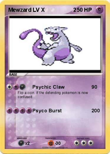 Pokemon Mewzard LV X                   2