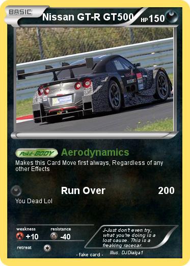 Pokemon Nissan GT-R GT500