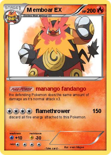 Pokemon M emboar EX