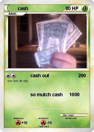 Pokemon cash