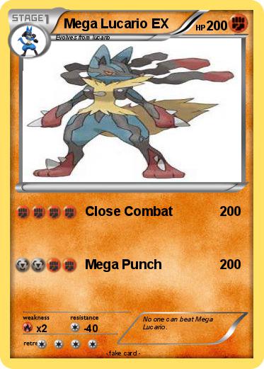 Pokemon Mega Lucario EX