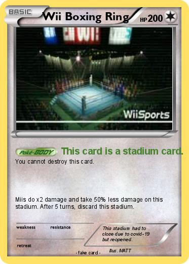 Pokemon Wii Boxing Ring