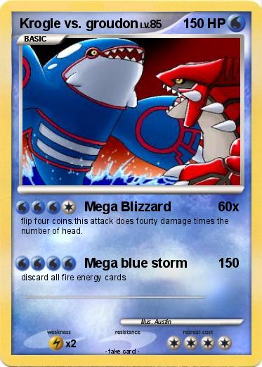 Pokemon Krogle vs. groudon
