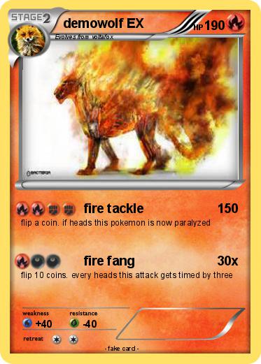 Pokemon demowolf EX