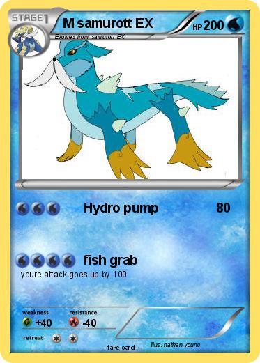 Pokemon M samurott EX