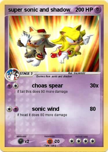 Pokemon super sonic and shadow