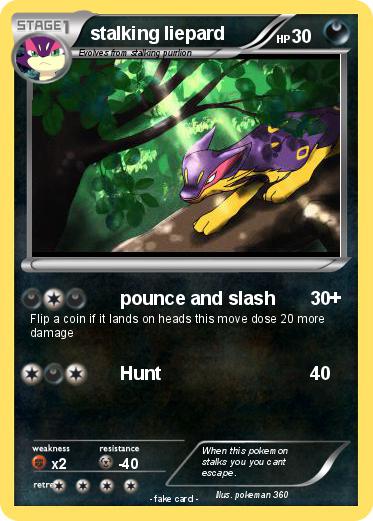 Pokemon stalking liepard